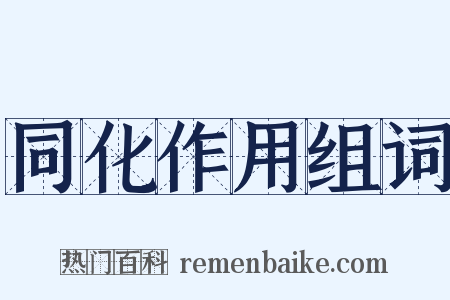 同化作用组词是什么意思的图片